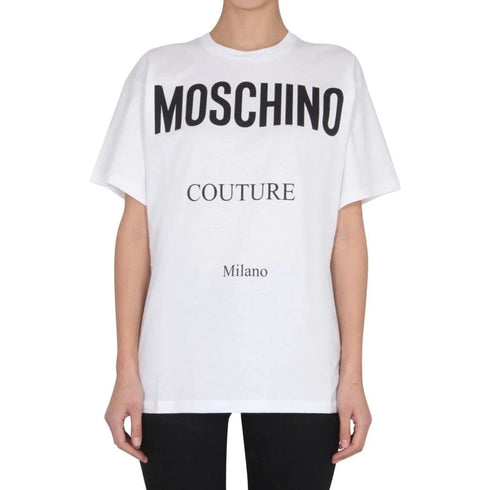 MOSCHINO 221EA07170541 1001 WHITE T-SHIRT FEMALE S