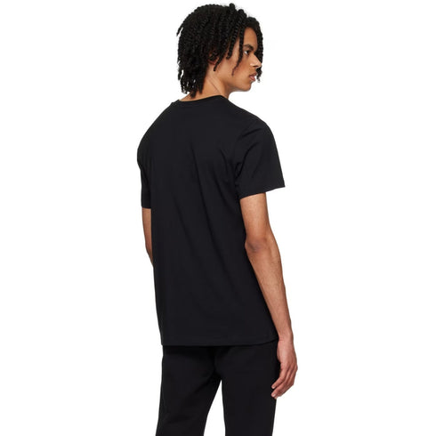 Moschino Double Question Mark Black Monogram Logo T-Shirt 221ZA07040239 1555 - Style Centre Wholesale