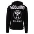 Moschino Double Question Mark Logo Black Hoodie 221ZPA17039028 1555