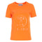 Moschino Double Question Mark Monotone Logo Orange T-Shirt 222EA07149541 0041
