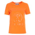 Moschino Double Question Mark Monotone Logo Orange T-Shirt 222EA07149541 0041