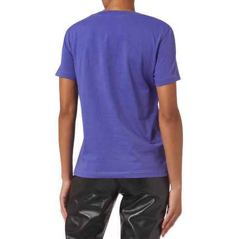 Moschino Double Question Mark Purple T-Shirt 222EA07149541 0278