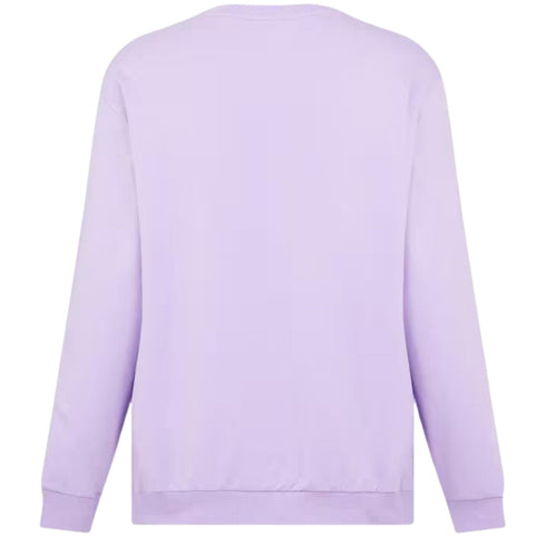 Moschino Taped Sleeve Purple Sweatshirt XS