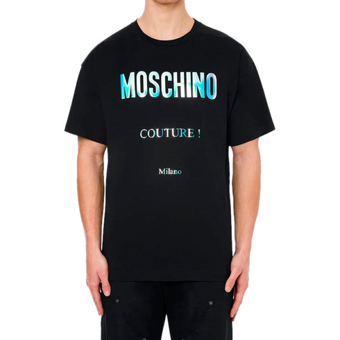 MOSCHINO 222ZRA07149041 1555 BLACK T-SHIRT MALE XS