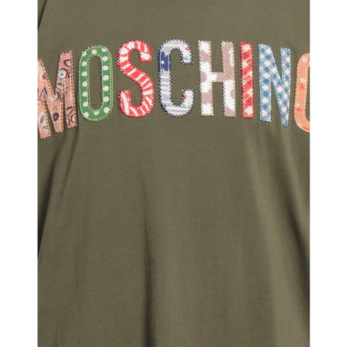 MOSCHINO 222ZRA07329041 1443 GREEN T-SHIRT MALE XS