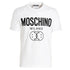 Moschino Double Smiley Logo White T-Shirt 222ZRJ07119039 Slim Fit