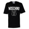 Moschino Bold Double Smiley Logo Black T-Shirt 222ZRJ07119039 1555