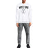 Moschino Milano Double Smiley White Hoodie 222ZRJ17109028 1001 - Style Centre Wholesale