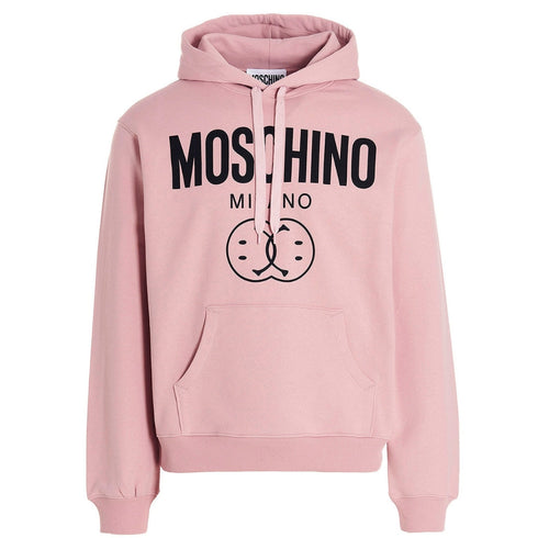 Moschino Milano Double Smiley Pink Hoodie 222ZRJ17109028 1187