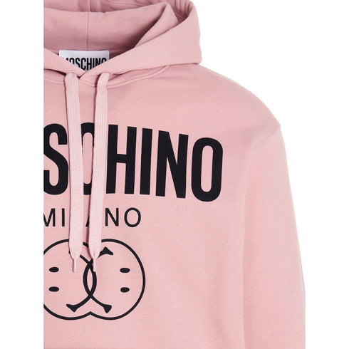 Moschino Milano Double Smiley Pink Hoodie 222ZRJ17109028 1187