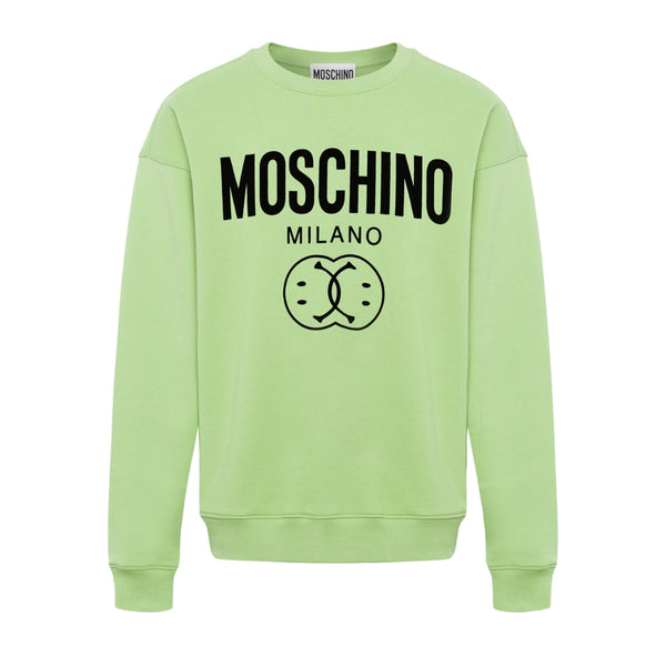 Moschino Double Smiley Green Jumper 222ZRJ17269028 1397