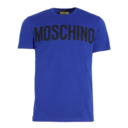 Moschino Bold Logo Branded Blue T-Shirt 222ZZA07019241 1278