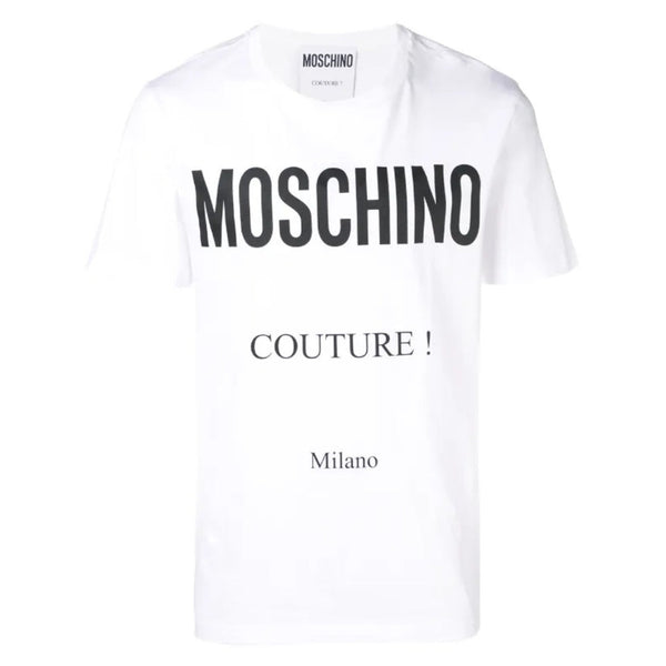 Moschino Couture Milano White T-Shirt 222ZZA07079241 1001
