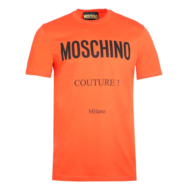 Moschino Couture Milano Orange T-Shirt 222ZZA07079241 1041