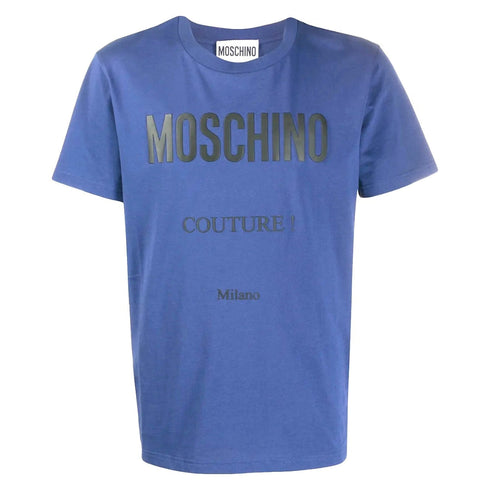 Moschino Couture Milano Blue T-Shirt 222ZZA07079241 1278