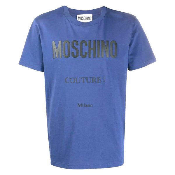 Moschino Couture Milano Blue T-Shirt 222ZZA07079241 1278