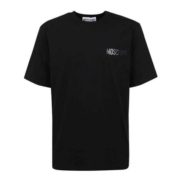 Moschino Logo Patch Black T-Shirt 222ZZA07109241 1555