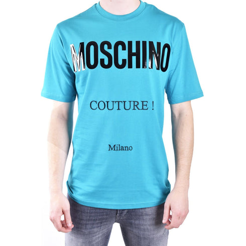 Moschino Couture Gloss Logo Green T-Shirt 222ZZA07219241 1366