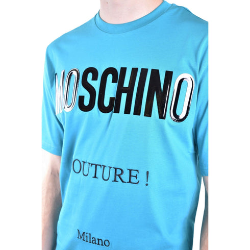 Moschino Couture Gloss Logo Green T-Shirt 222ZZA07219241 1366