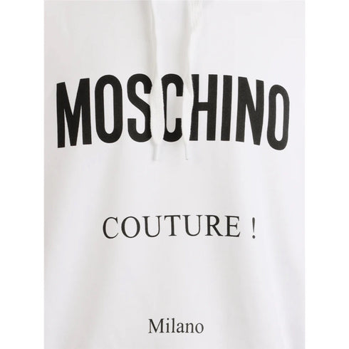 Moschino Couture Milano White Hoodie 222ZZA17069228 1001