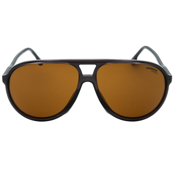 Carrera Brown Polarized Lens Grey Sunglasses One Size