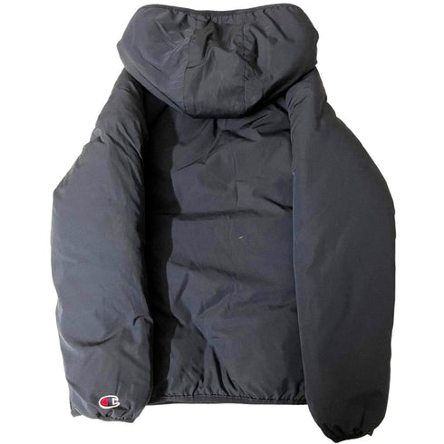 Champion Half Zip Black Hooded Jacket