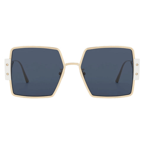 Dior 30Montaigne S4U Cd40080U B6B0 10V Ivory Frame Blue Lens Sunglasses Womens