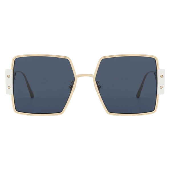 Dior 30Montaigne S4U Cd40080U B6B0 10V Ivory Frame Blue Lens Sunglasses Womens