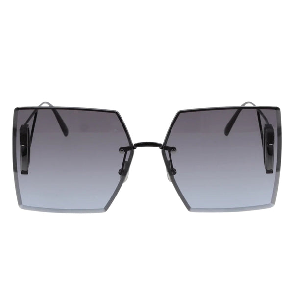 Dior 30Montaigne S7U Cd40101U H4A2 08W Shiny Gunmetal Frame Blue Lens Sunglasses Womens