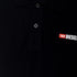 Diesel T Weet Spilt Black Polo Shirt