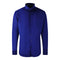 Aquascutum Plain Branded Logo Long Sleeve Blue Shirt