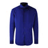 Aquascutum Plain Branded Logo Long Sleeve Blue Shirt