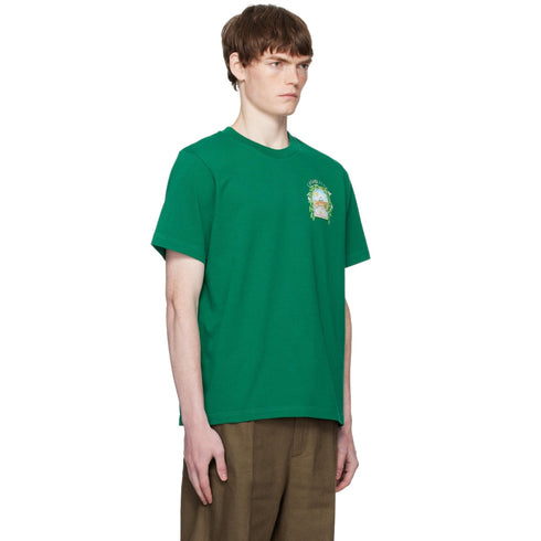 Casablanca Printed T-Shirt L'Arch De Tennis Green T-Shirt