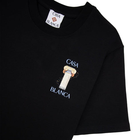 Casablanca La Colonne Printed T-Shirt Black T-Shirt
