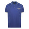Moschino Tipped Collar Blue Polo Shirt