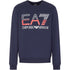 Ea7 Large Brand Logo Navy Blue Sweatershirt