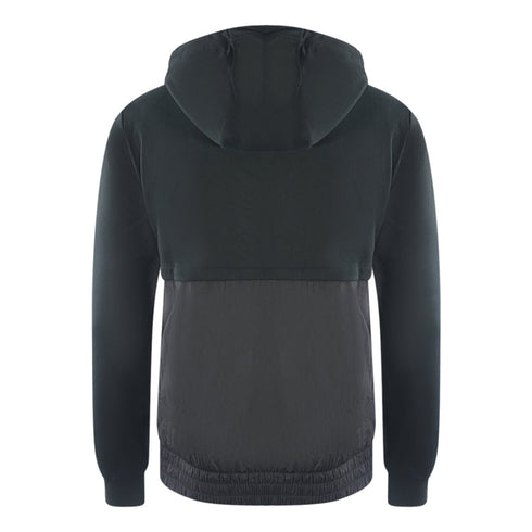 Ea7 Branded Patch Logo Black Hoodie