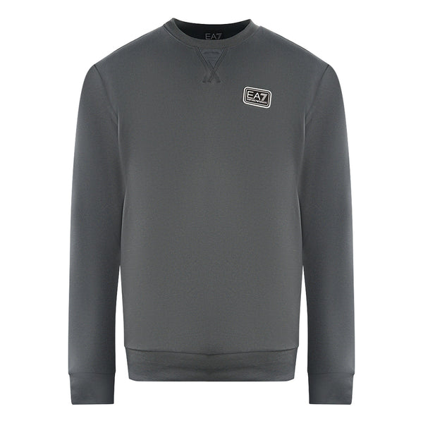 Ea7 Branded Patch Logo Iron Gate Sweatershirt