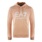 Ea7 Embossed Box Logo Cafe Creme Hoodie