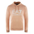 Ea7 Embossed Box Logo Cafe Creme Hoodie