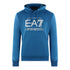 Ea7 Embossed Box Logo Dark Blue Hoodie