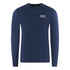 Ea7 Large Back Logo Long Sleeved Navy Blue T Shirt