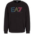 Ea7 Multi Coloured Brand Logo Black Jumper
