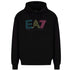 Ea7 Multi Coloured Brand Logo Black Hoodie