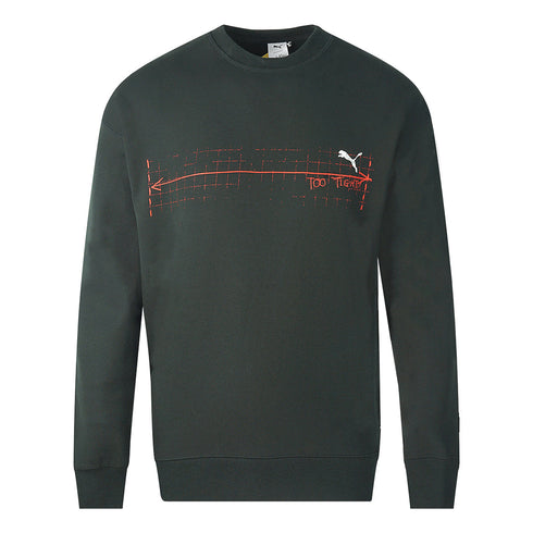 Puma X Michael Lau Graphic Crew Black Sweatshirt - Nova Clothing