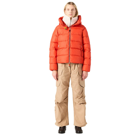 Parajumpers Jinny Grenadine Red Hooded Down Jacket