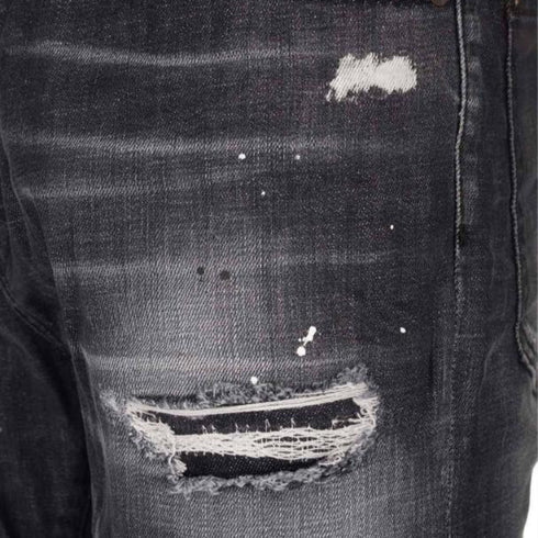 Dsquared2 S74Lb1450 S30357 900 Black Denim Pants Mens