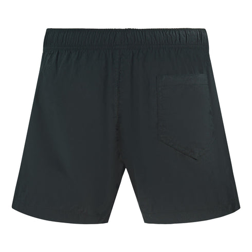 Moschino Black Branded Metal Logo Black Shorts