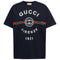 Gucci Firenze 1921 Logo Oversized Fit Navy Blue T-Shirt S