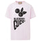 Gucci Blueberry Logo Oversized Fit Pink T Shirt